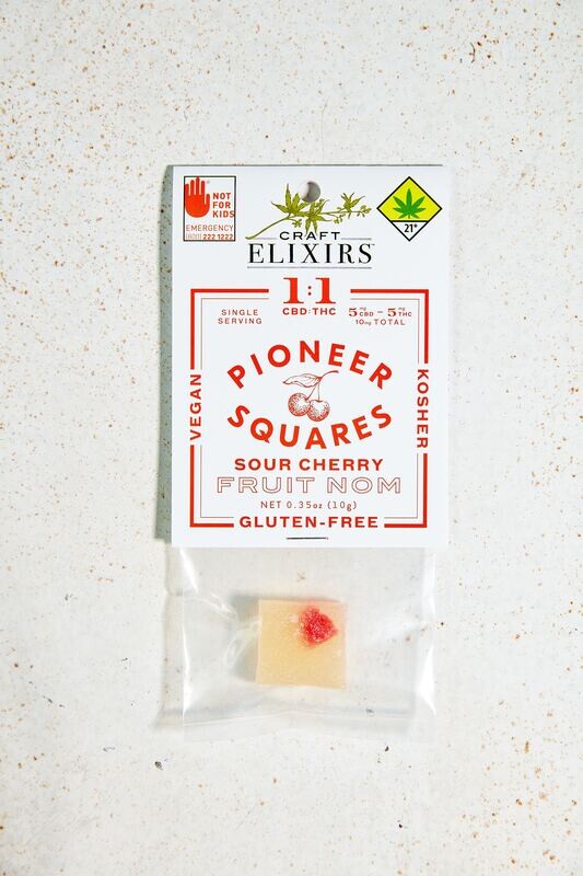 10mgCBD SOUR CHERRY RATIO 1:1  5mgCBD 5mgTHC = 10mg per serving (Bundles of 5)