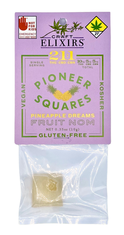 20mg PINEAPPLE DREAMS RATIO 2:1:1 10mgTHC 5mgCBD 5mgCBN = 20mg per serving (Bundles of 5)