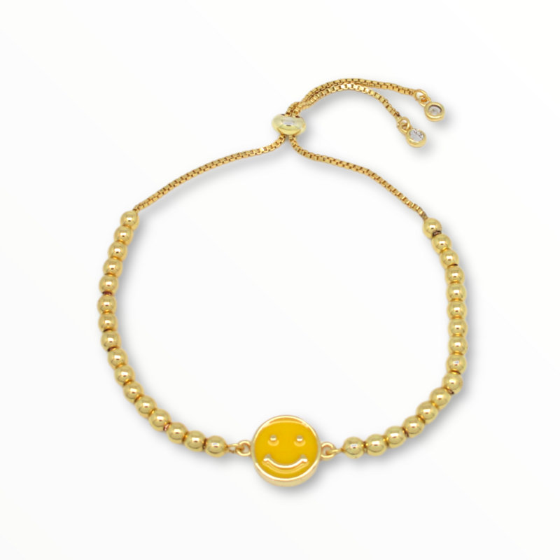Pulsera Happy Acero Dorado