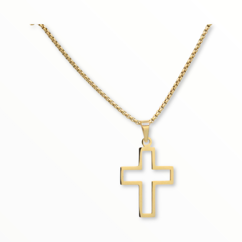 Cruz Resacada Gold Acero Dorado