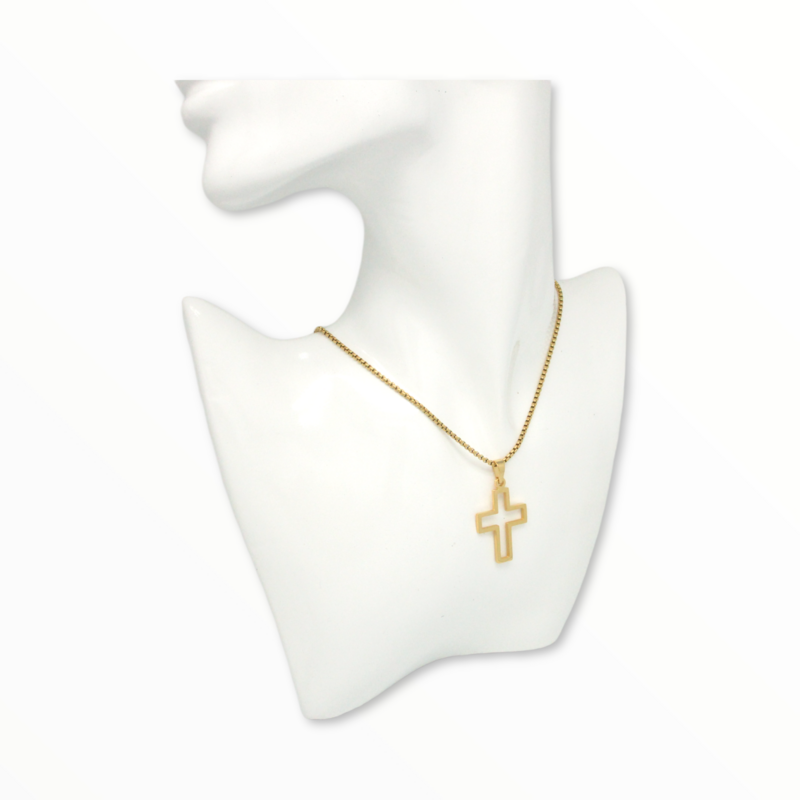 Cruz Resacada Gold Acero Dorado
