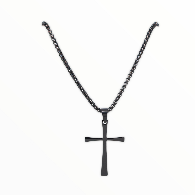 Cruz Lambeu Black Acero