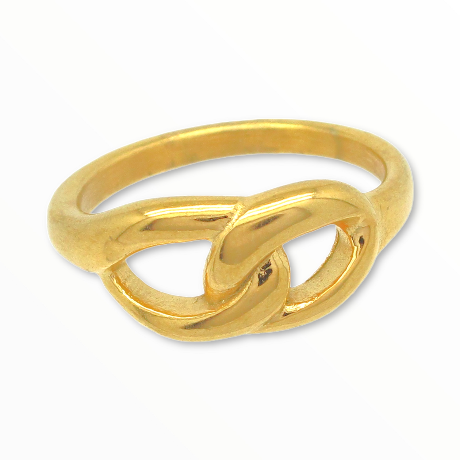 Anillo String Acero Dorado #7