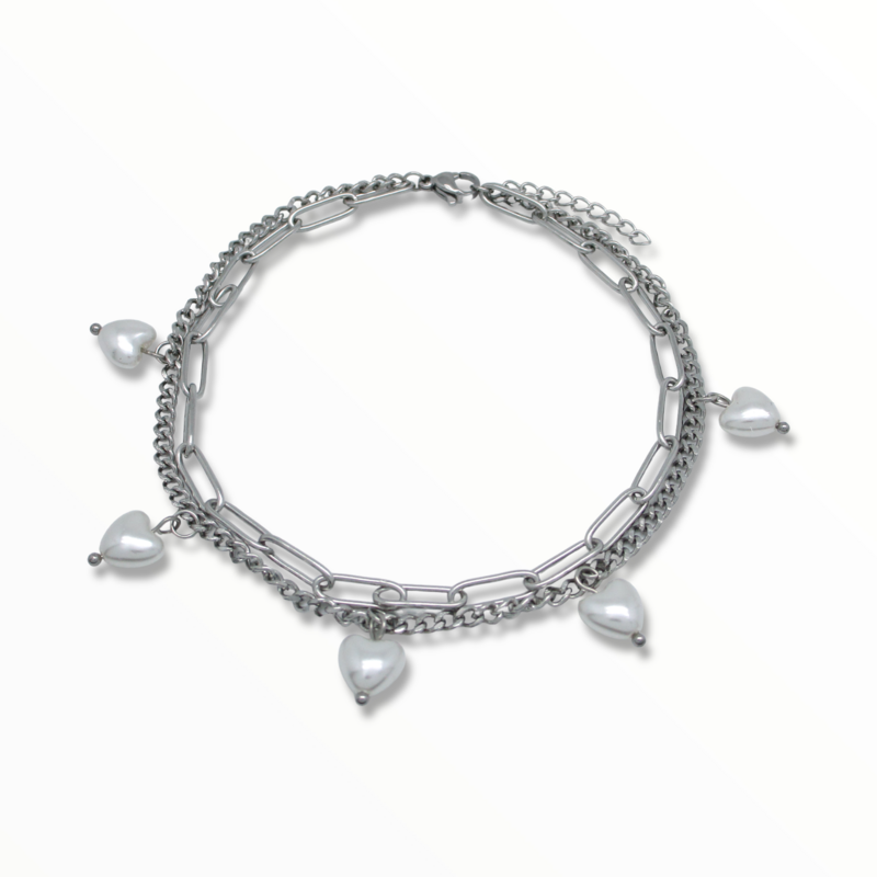 Tobillera Love Acero