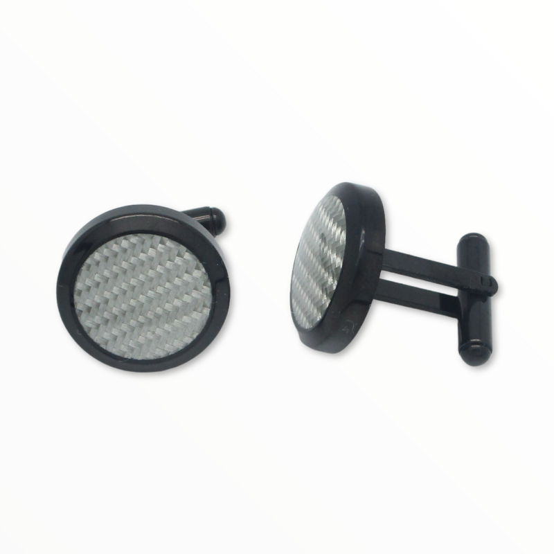 Mancuernillas Aleman Black Acero Negro