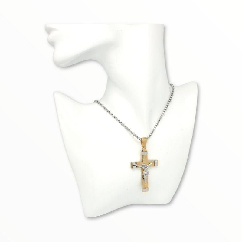 Cruz Jesús Acero Bicolor