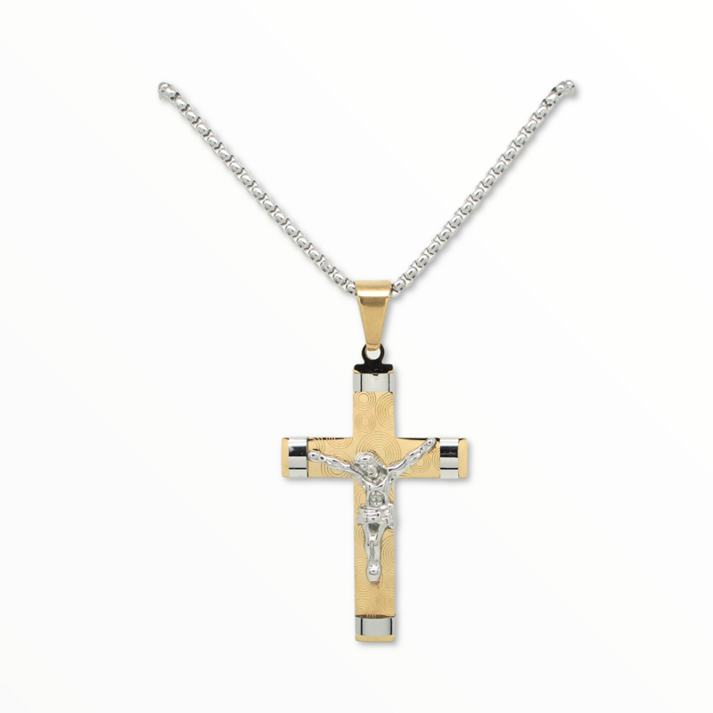 Cruz Jesús Acero Bicolor