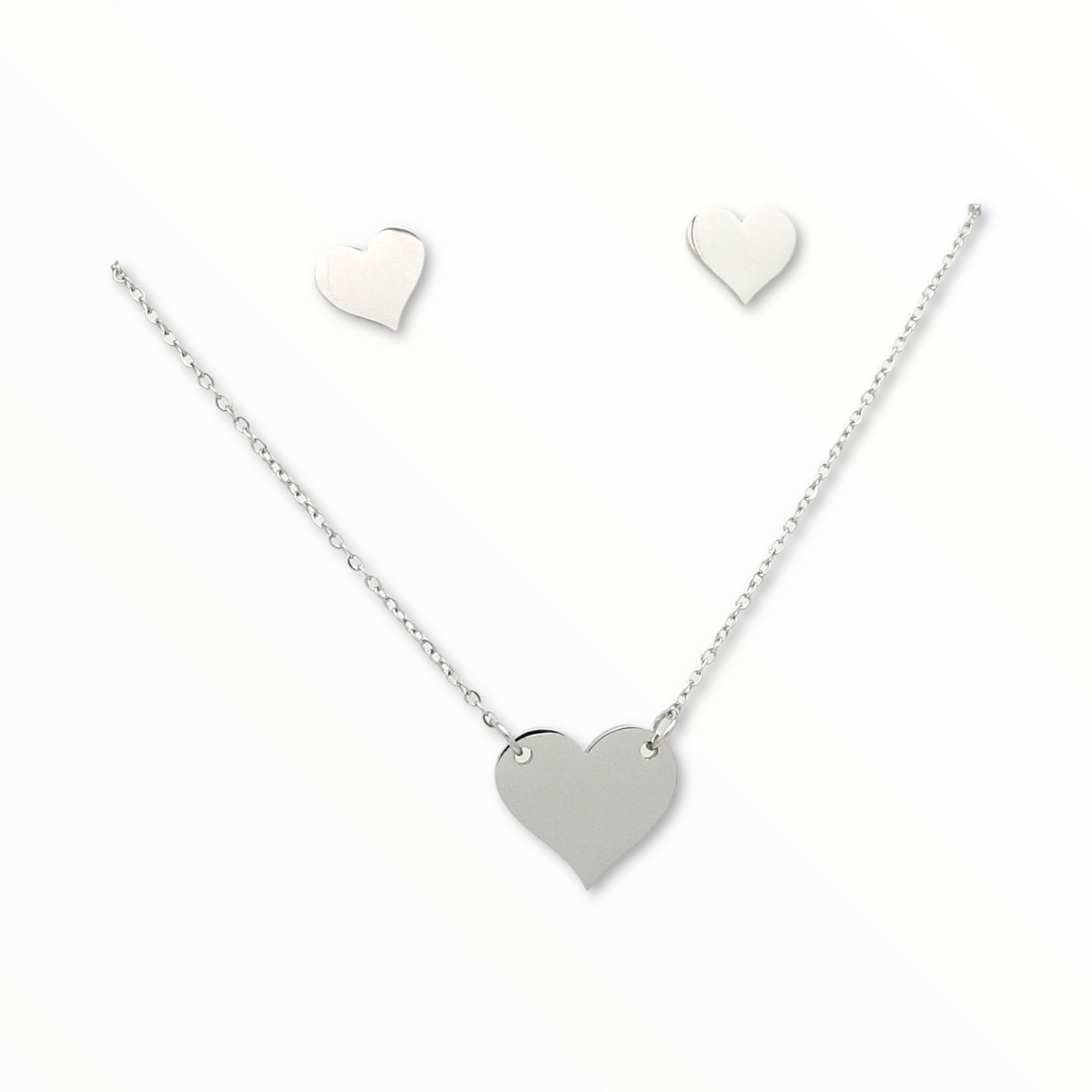 Juego Love Heart Acero