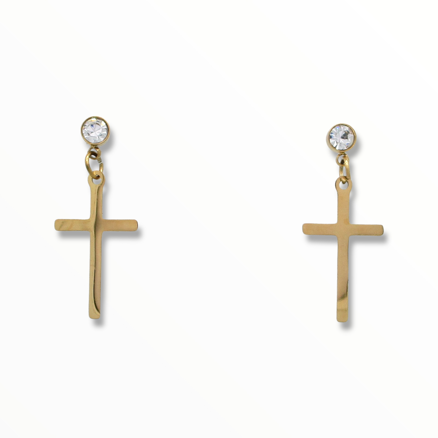 Arete Cross Acero Dorado