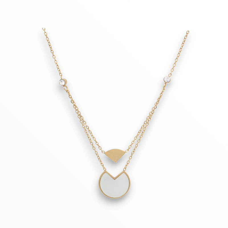 Collar Lady Acero Dorado