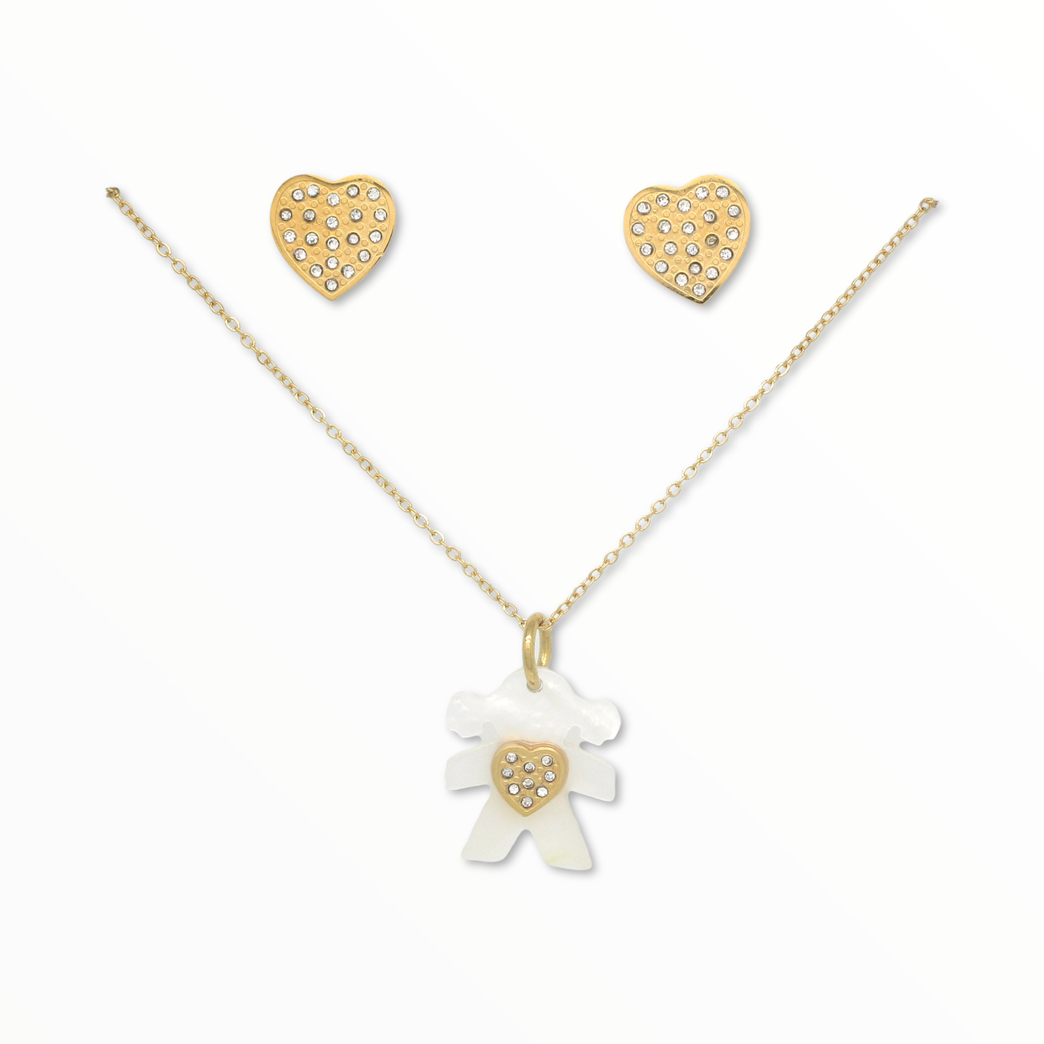 Juego Girl Acero Dorado