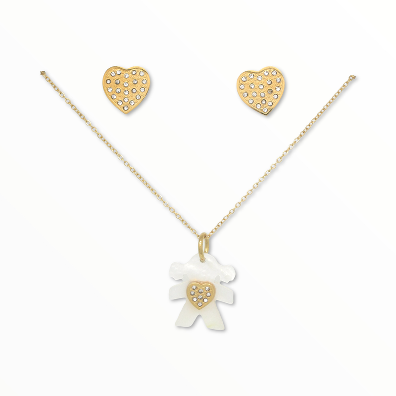 Juego Girl Acero Dorado
