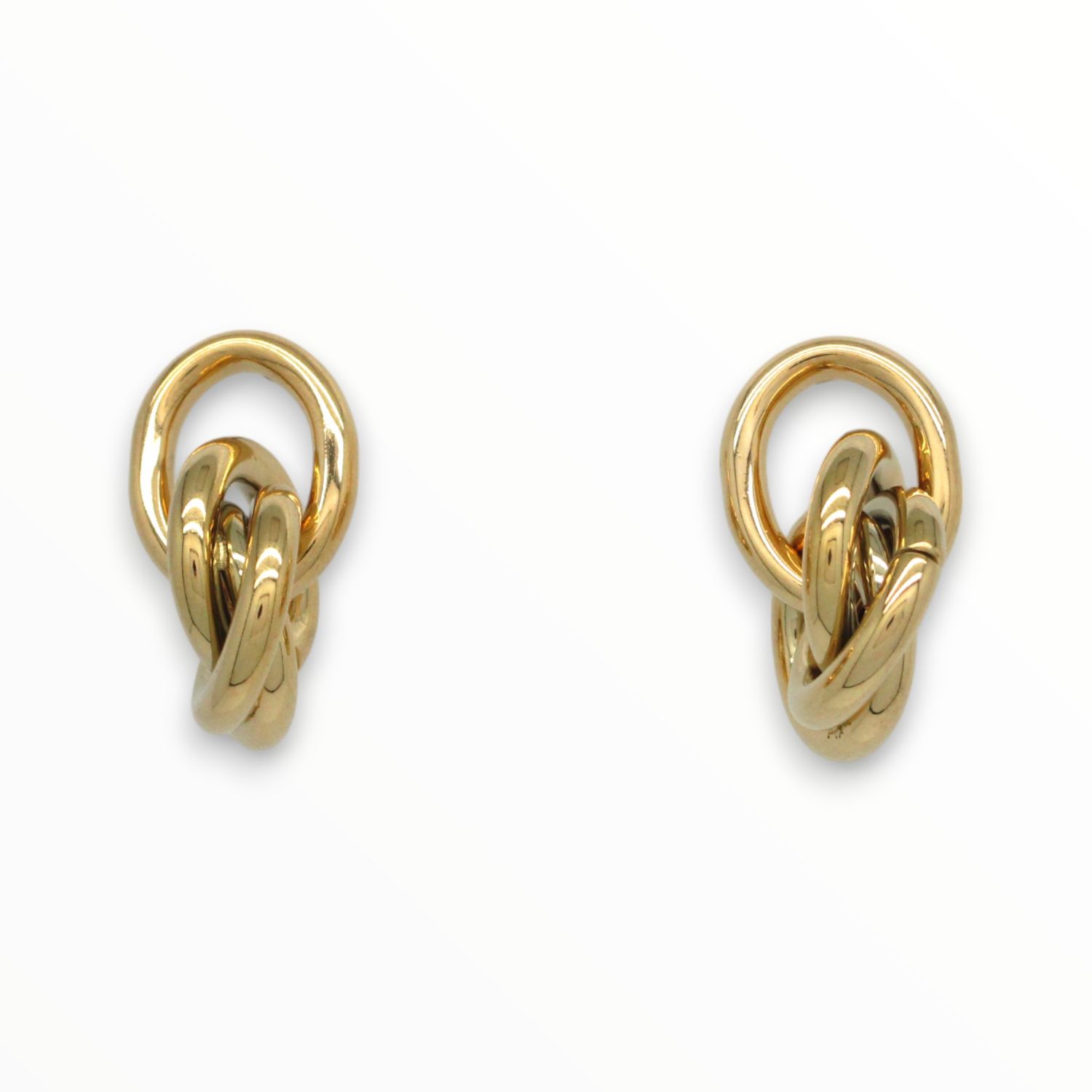 Aretes Medusa Acero Dorado
