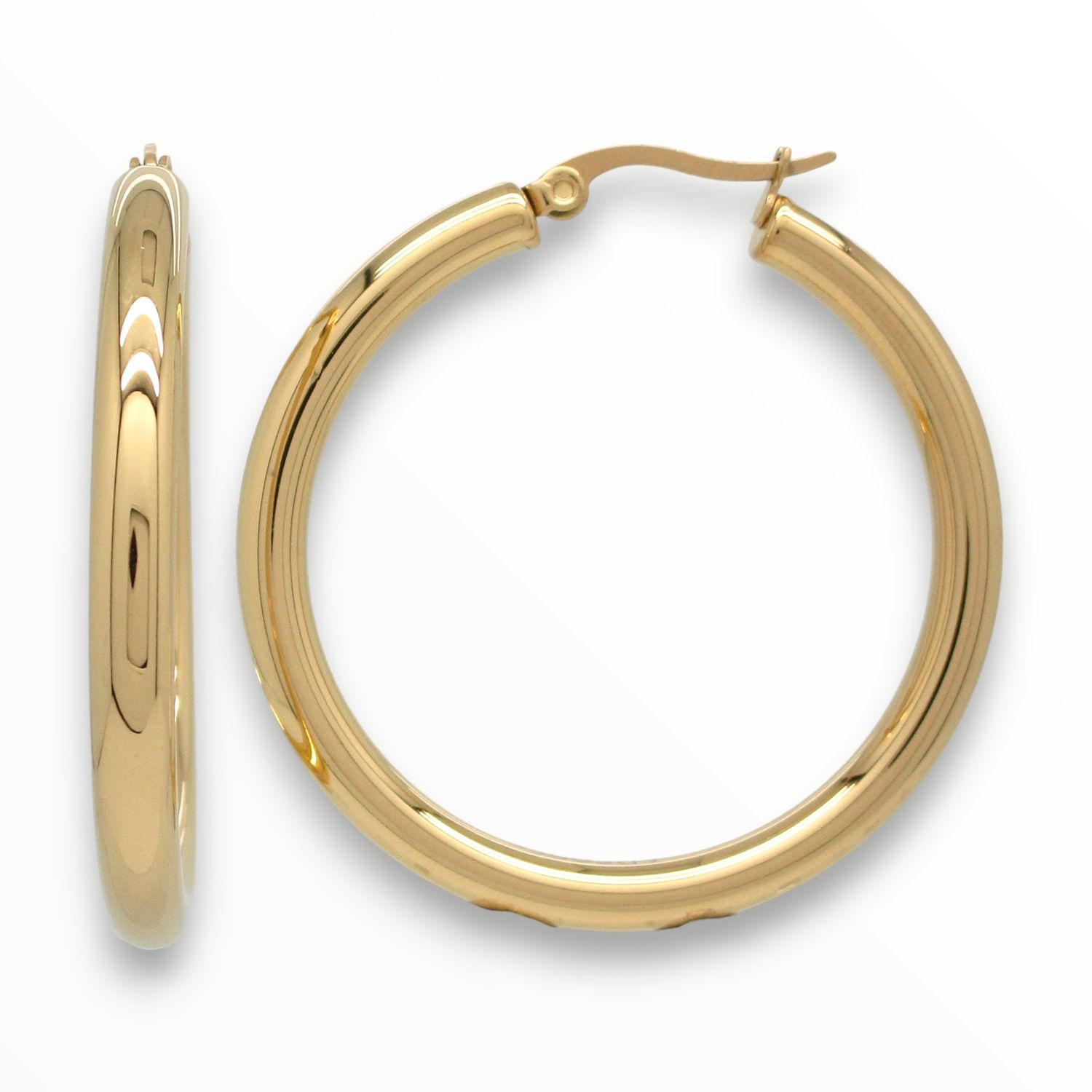 Arracada Zania Acero Dorado