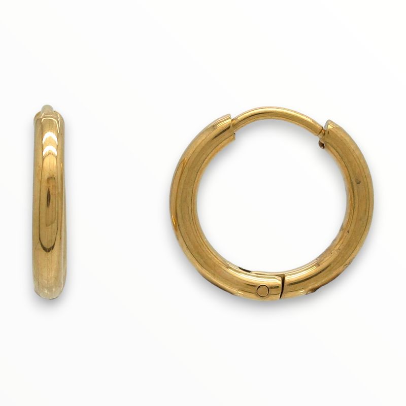 Huggies Clip Acero Dorado