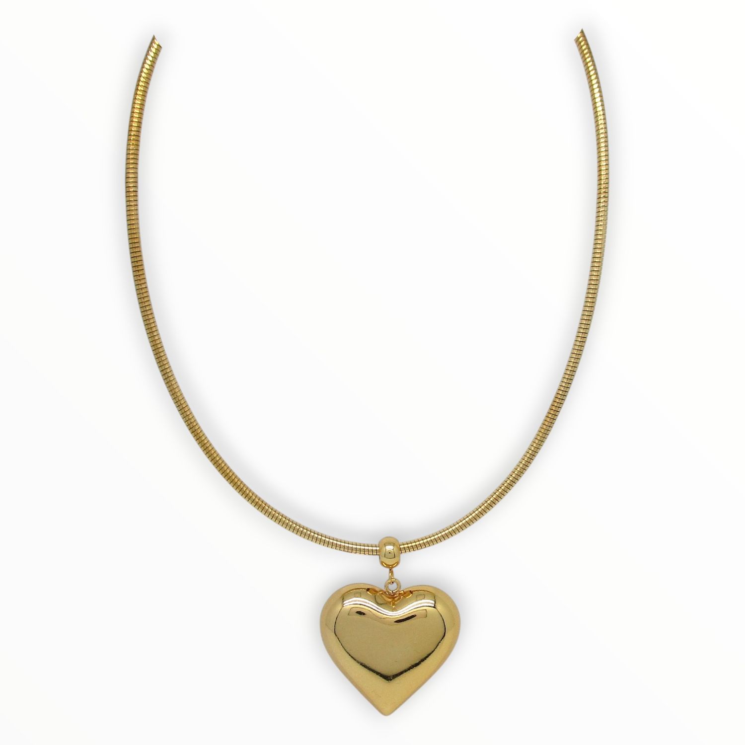 Collar Love Acero Dorado