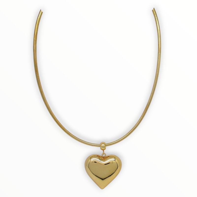 Collar Love Acero Dorado