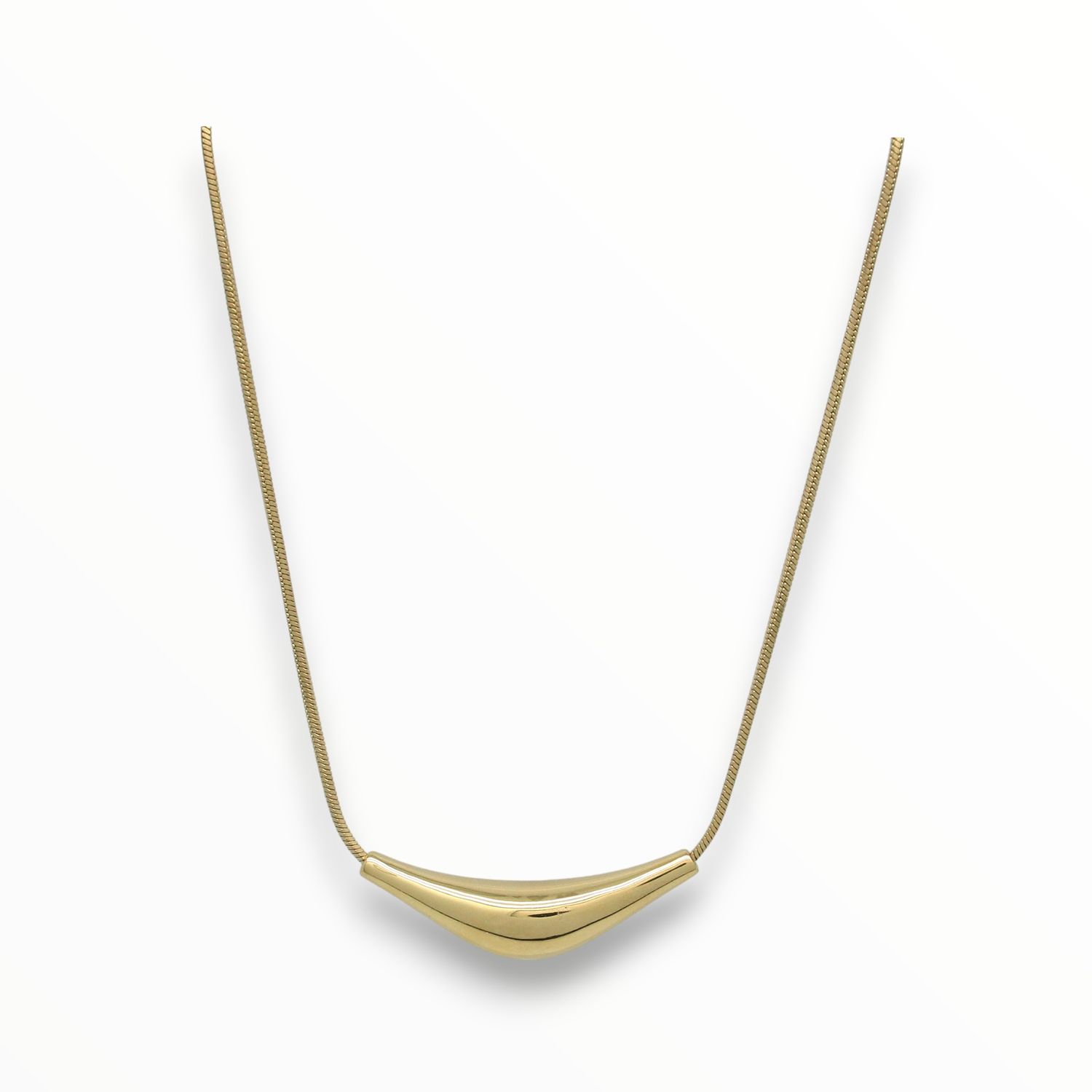 Collar Curbi Acero Dorado