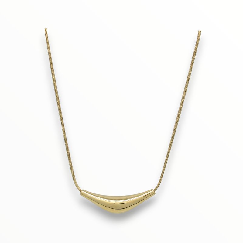 Collar Curbi Acero Dorado