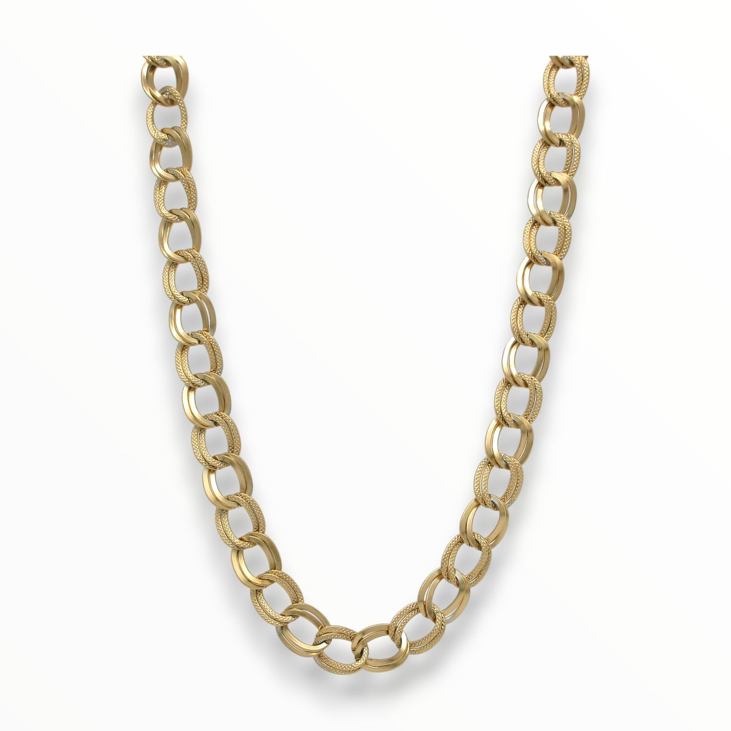 Collar Nube Acero Dorado