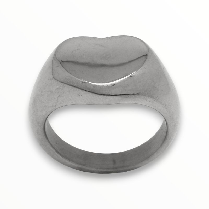 Anillo Heart Acero #7