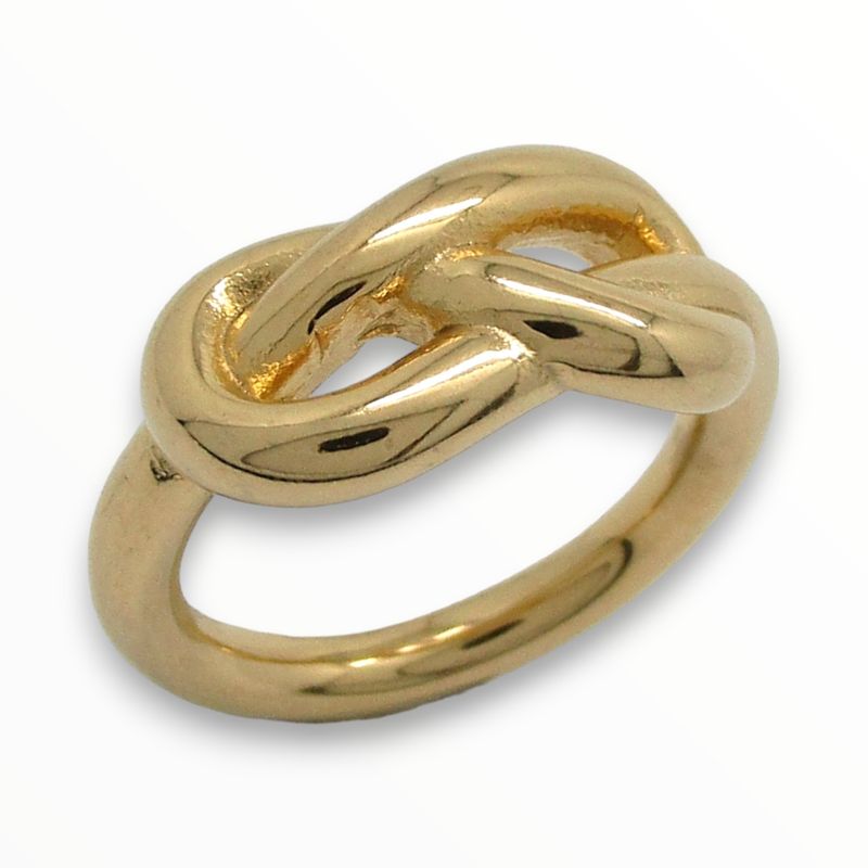 Anillo Alin Acero Dorado #9