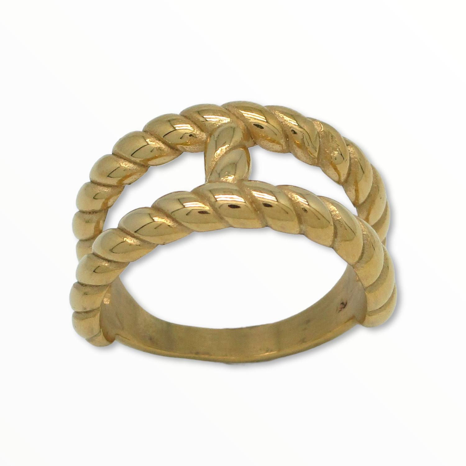 Anillo Calipso Acero Dorado #8