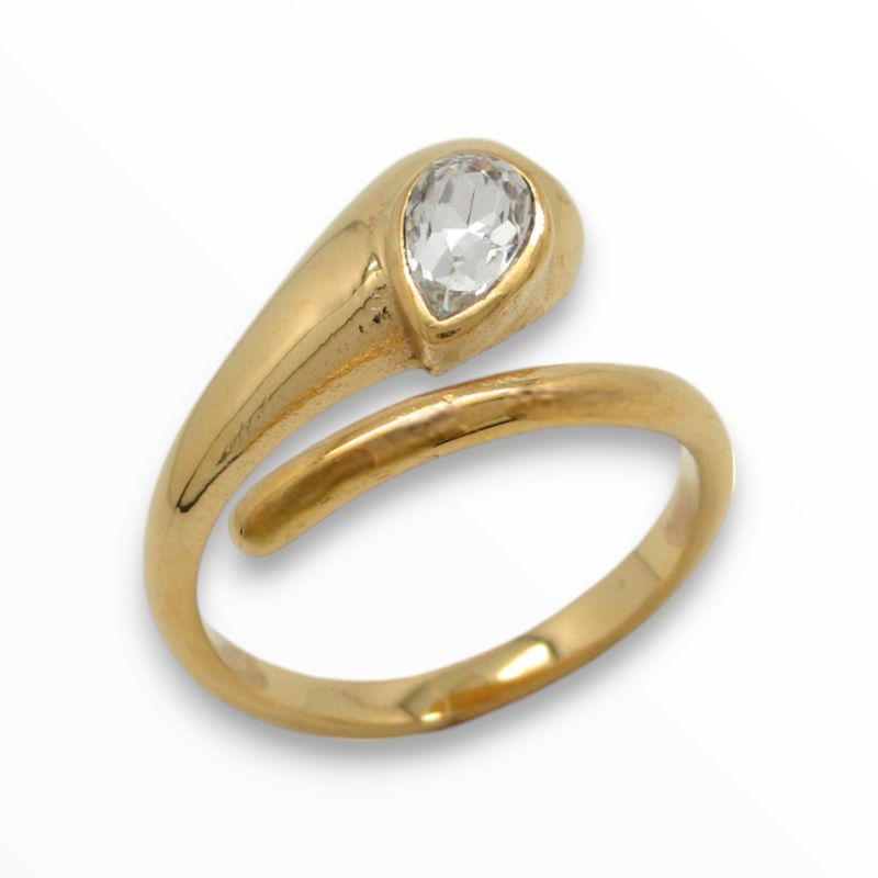 Anillo Fly Acero Dorado #9