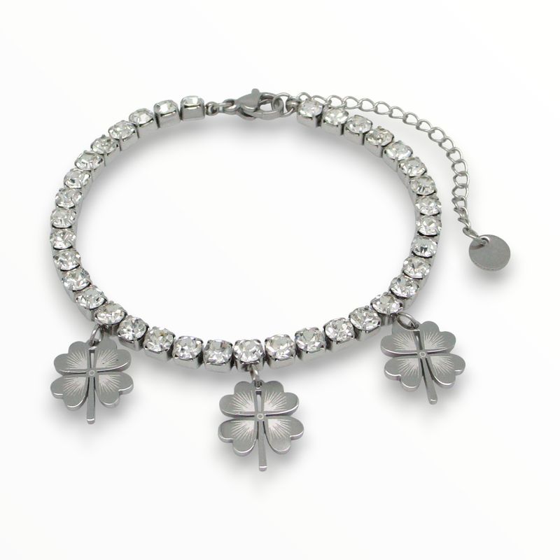 Pulsera Trébol Acero