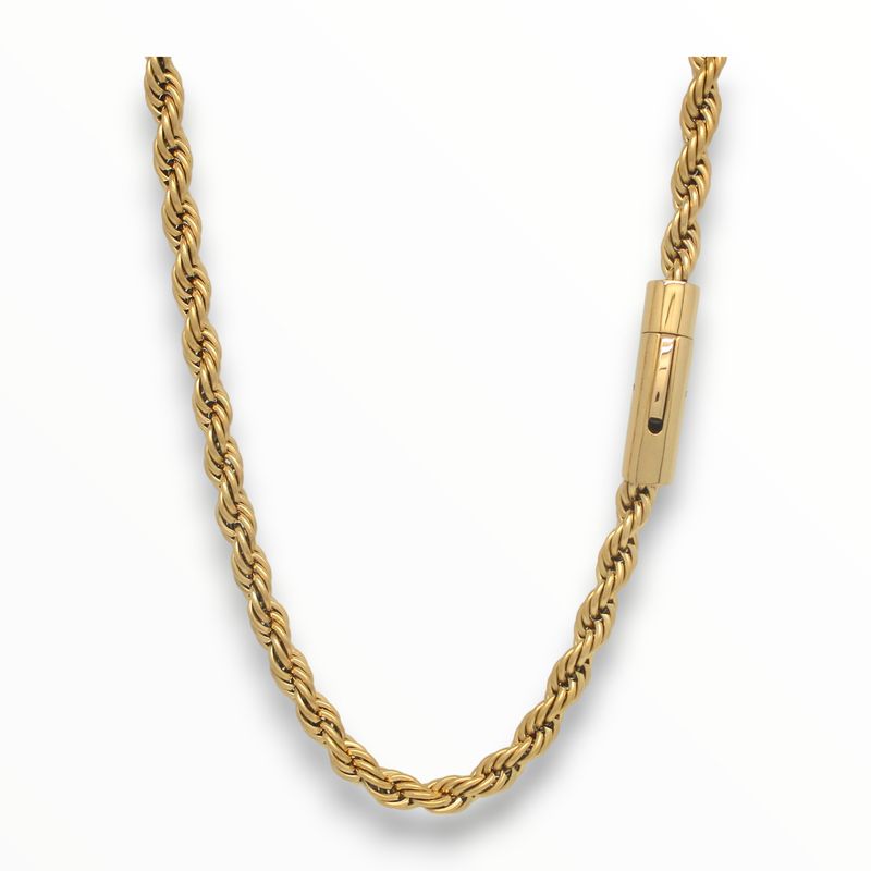 Cadena Torsal Acero Dorado