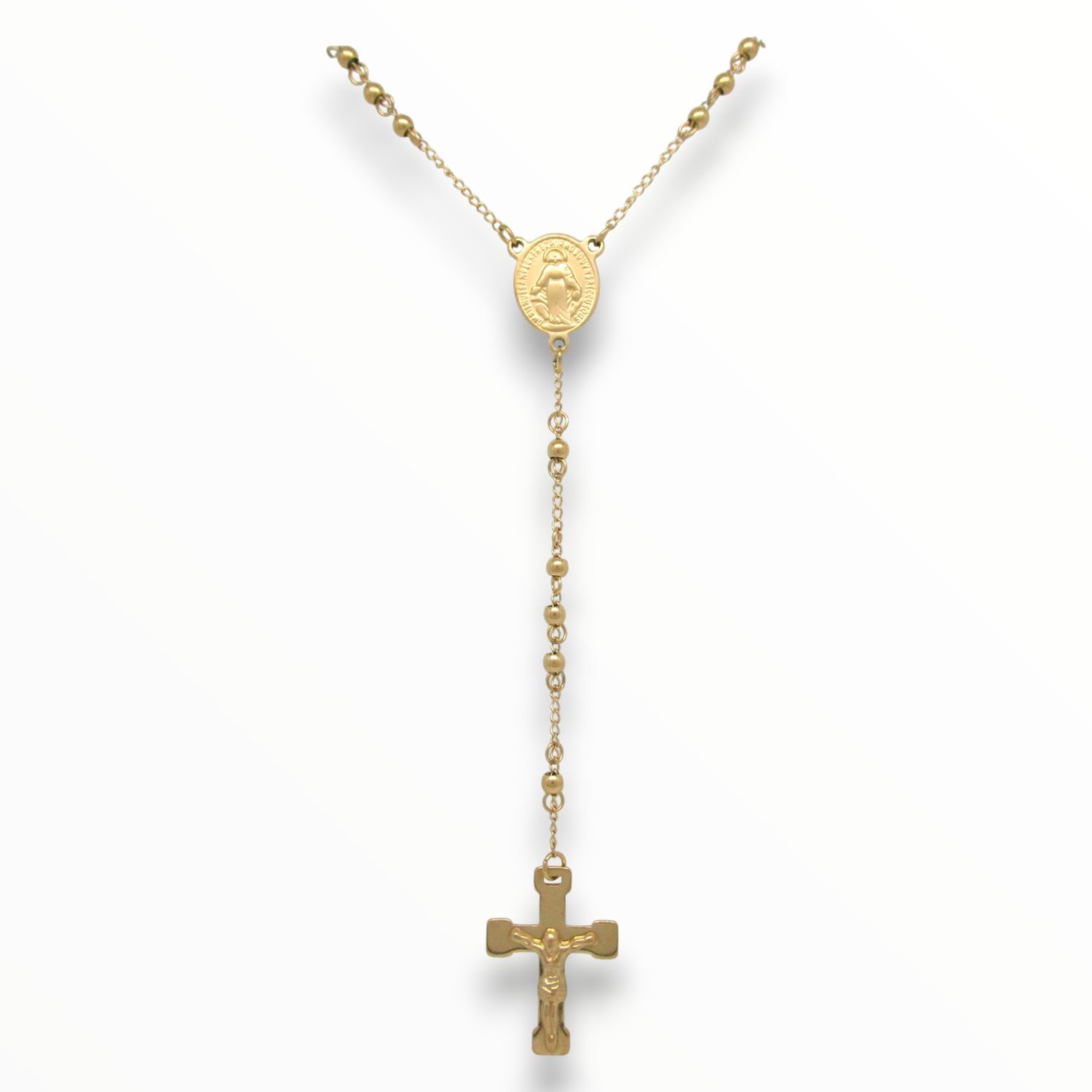 Rosario Milagrosa Acero Dorado