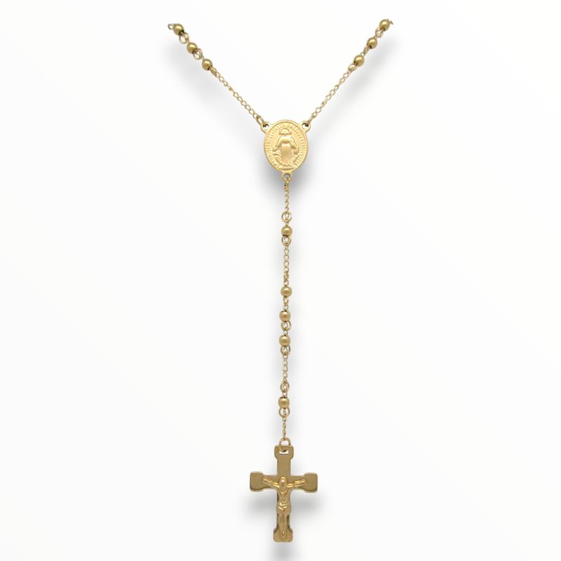 Rosario Milagrosa Acero Dorado