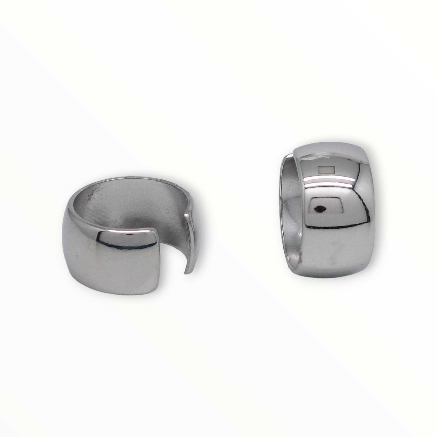 Ear Cuff Chunky Silver Acero