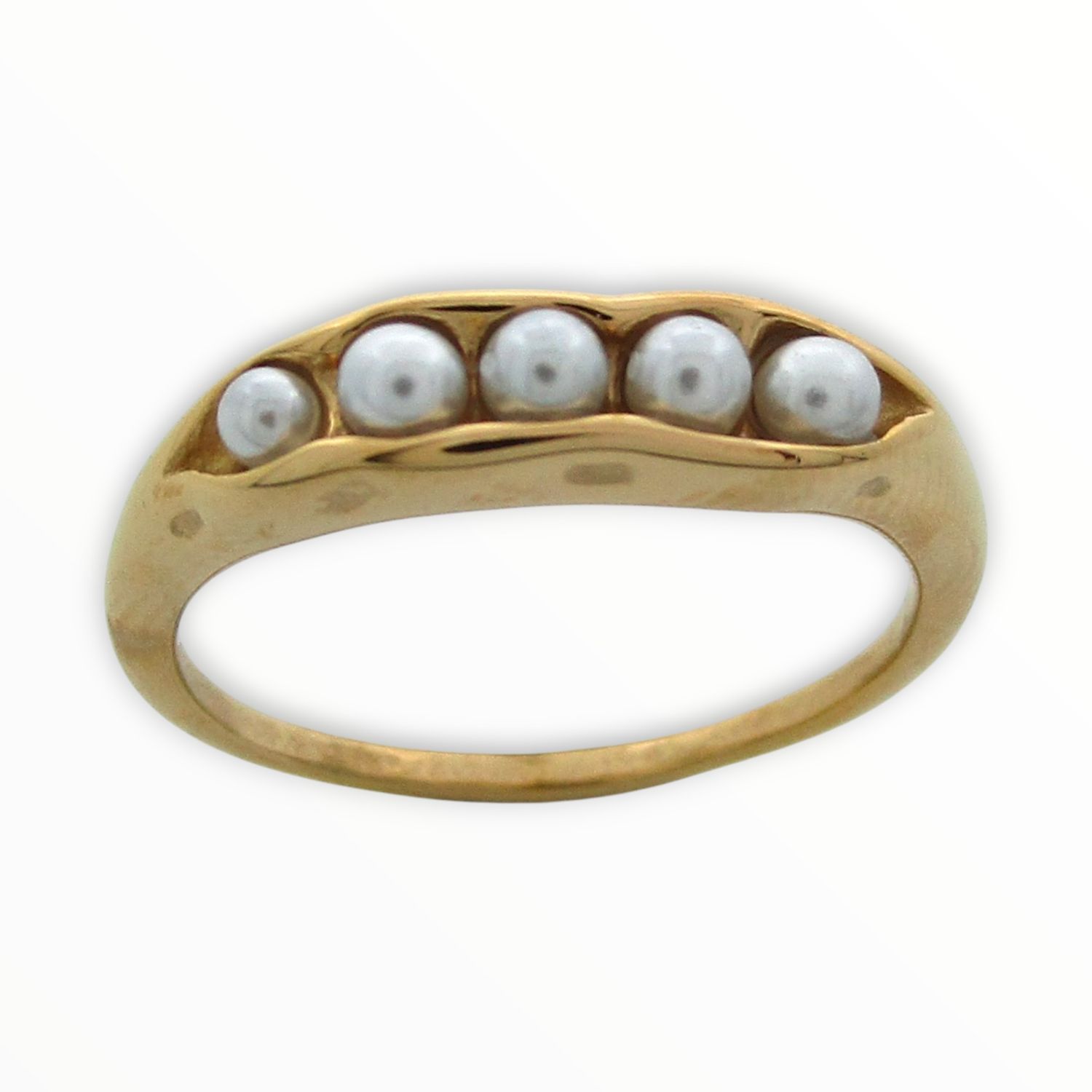 Anillo Cloe Acero Dorado
