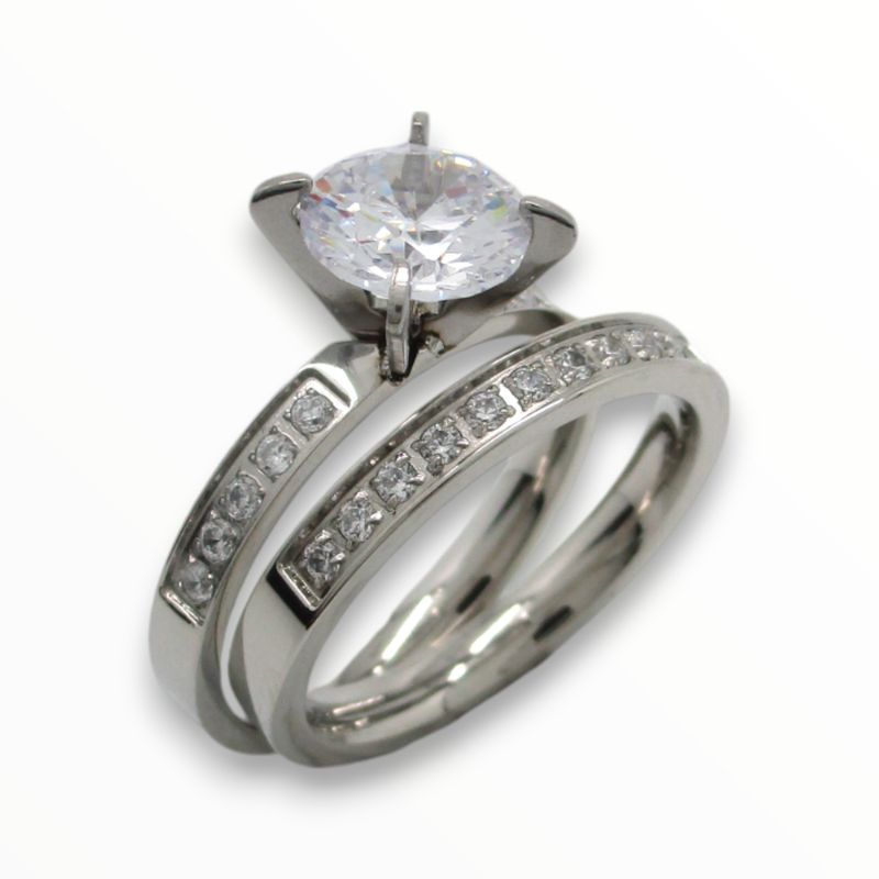 Anillo Alianza Promise Acero