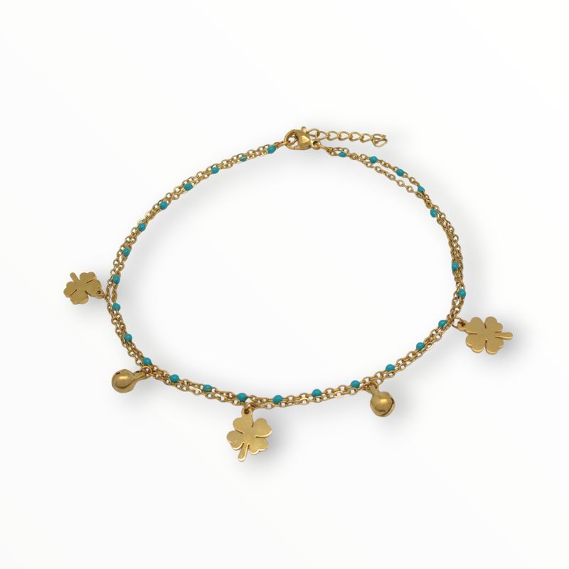 Tobillera Luck Acero Dorado Tobillera Luck Acero Dorado