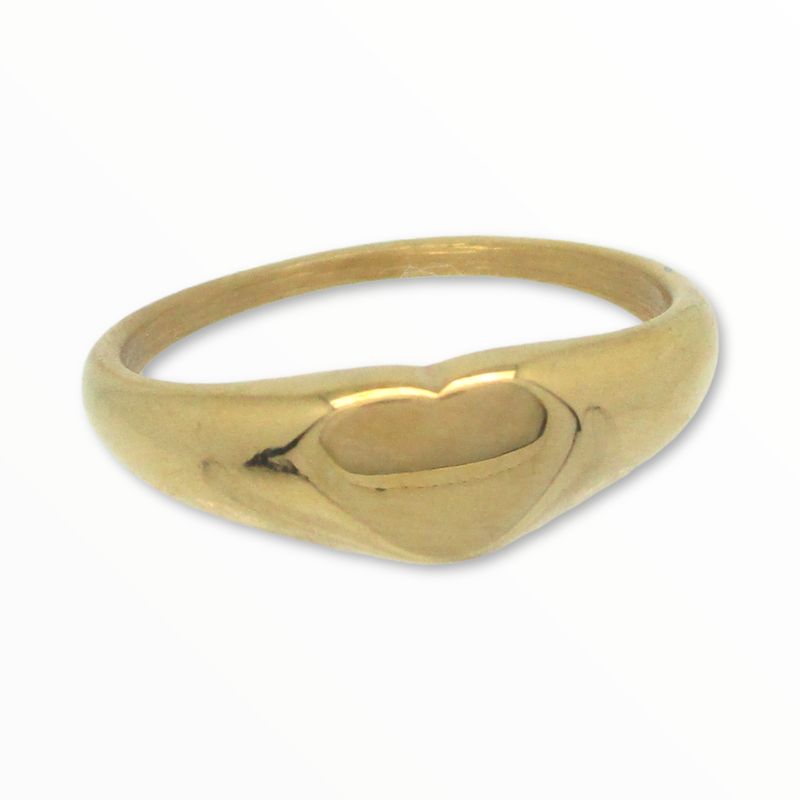 Anillo Love Acero Dorado #6 Anillo Love Acero Dorado #6