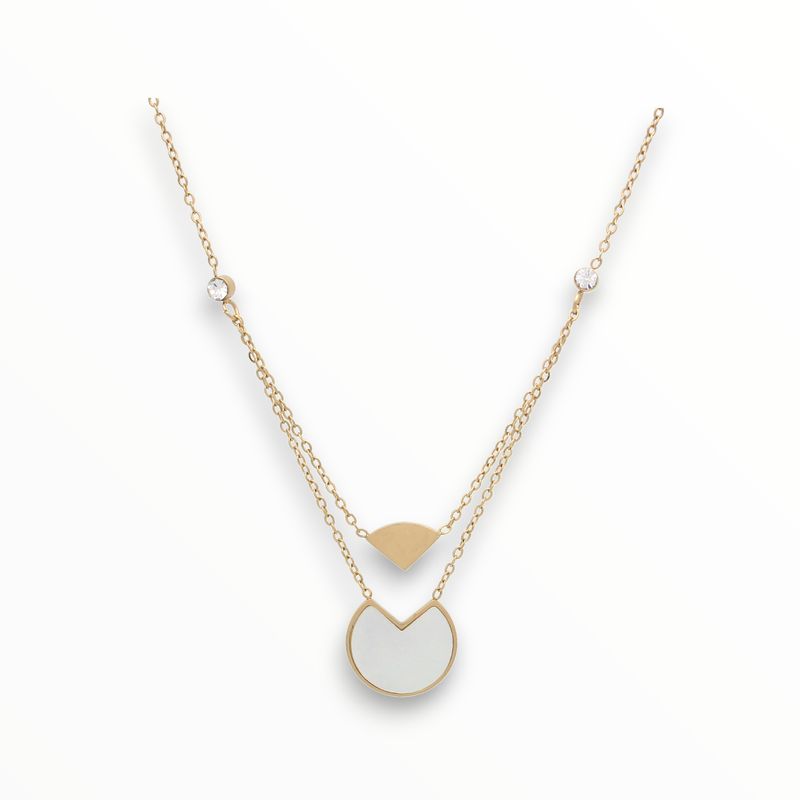 Collar Lady Acero Dorado