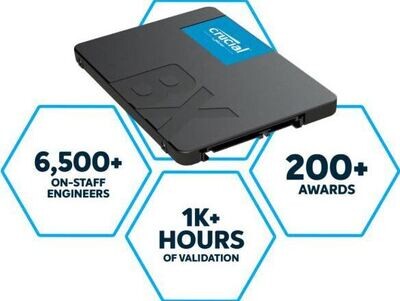 Crucial BX500 500GB 2.5" SATA3 6Gb/s SSD (HBC-BX500-500G)