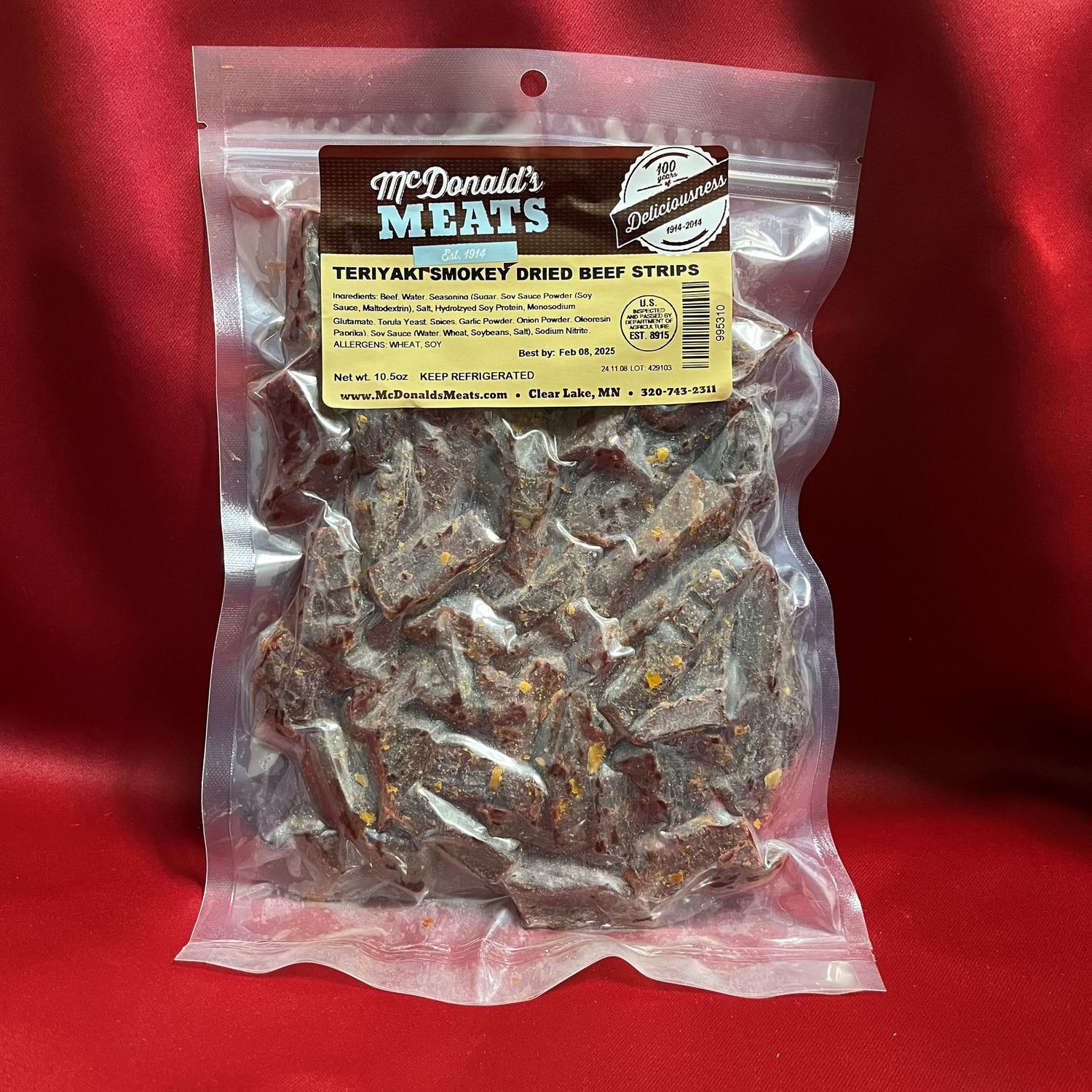 Teriyaki Smokey Dried Beef Strips (10.5oz)