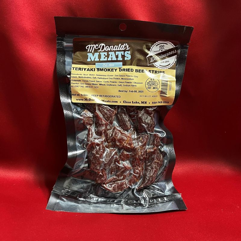 Teriyaki Smokey Dried Beef Strips (3.5oz)