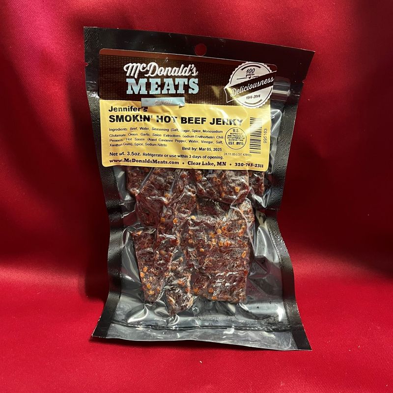 Smokin’ Hot Beef Jerky (3.5oz)