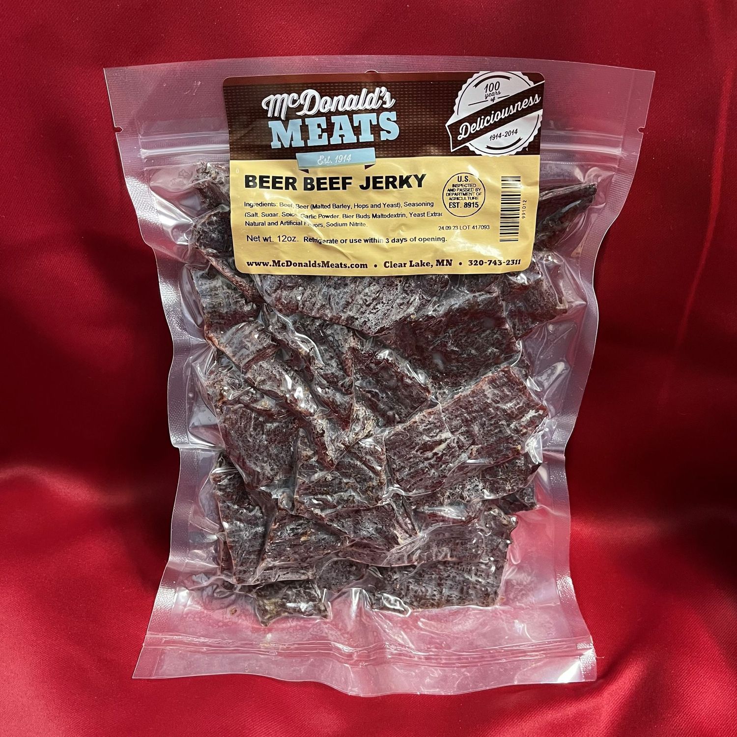 Beer Beef Jerky, 10.5oz