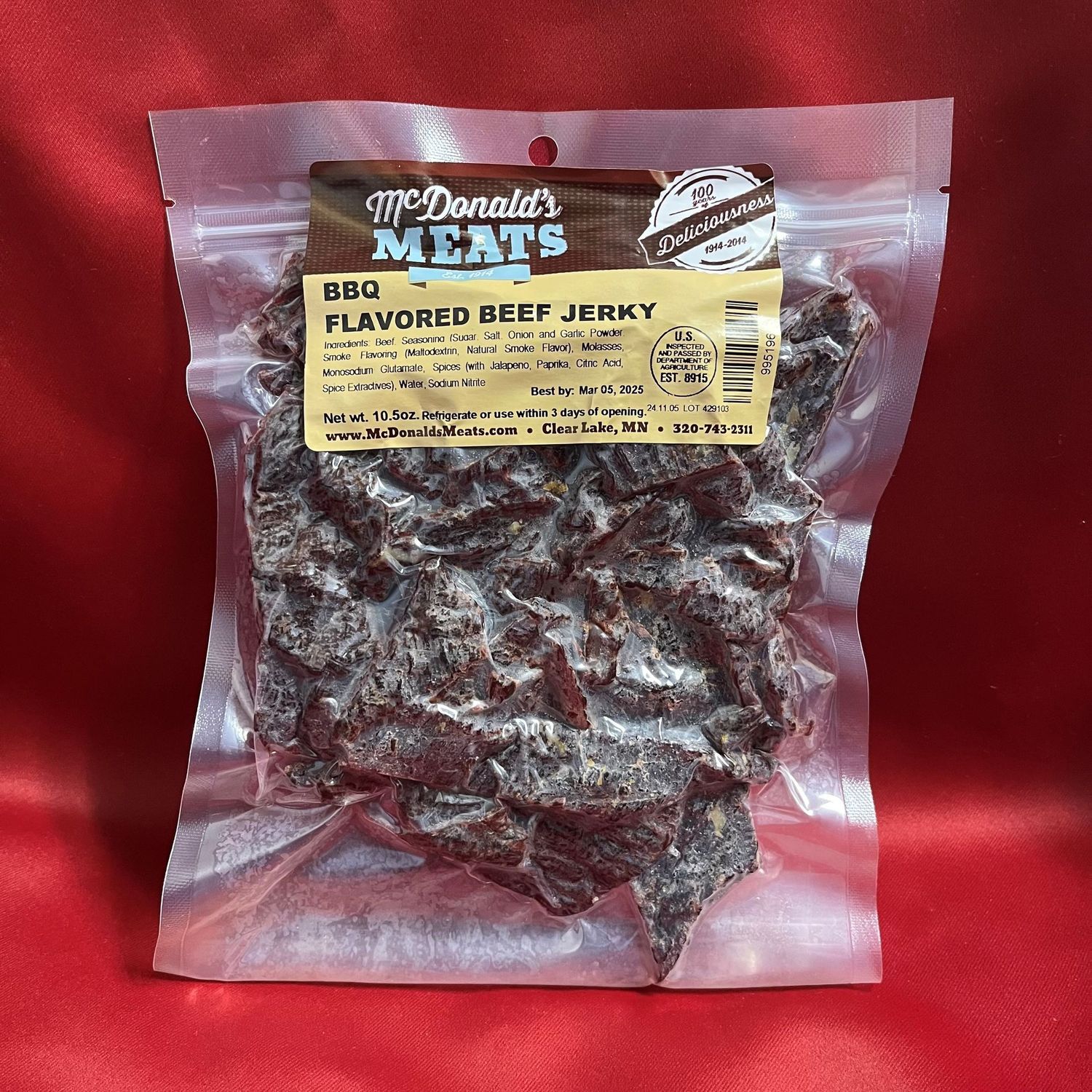 BBQ Beef Jerky, 10.5oz