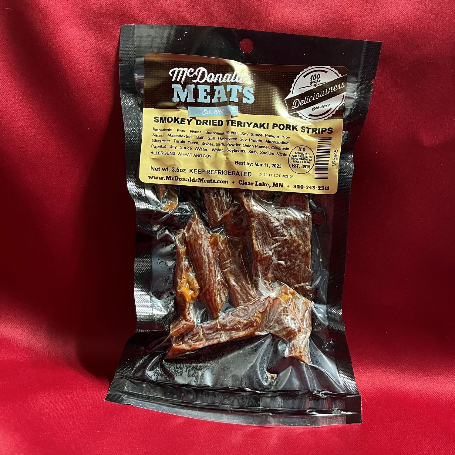 Teriyaki Smokey Dried Pork Strips