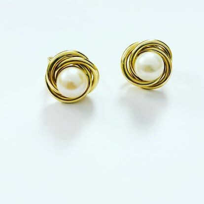 aretes de perla