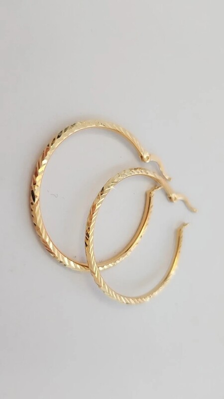 Argollas Corte Brillo