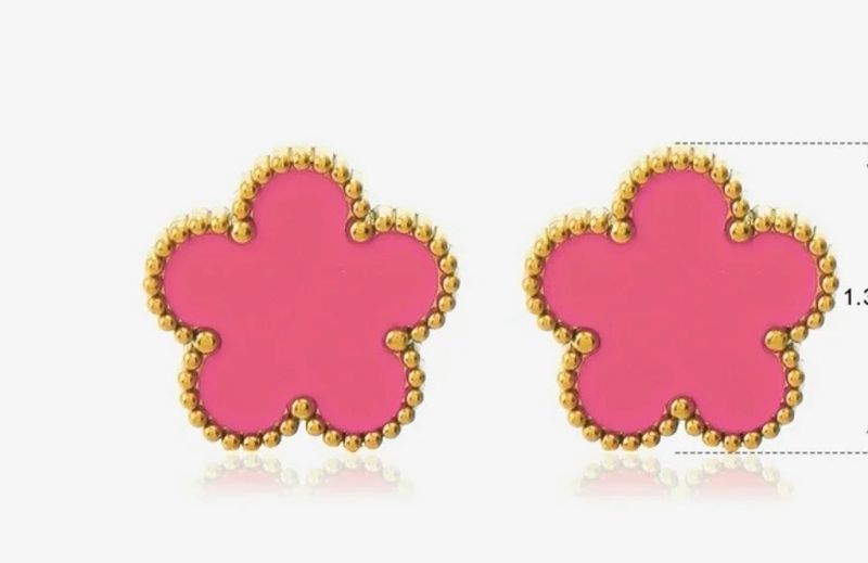 Arete van c rosado ocuro