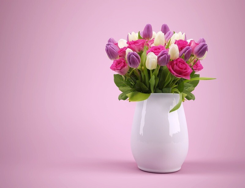 Large Multi-Colored Tulips