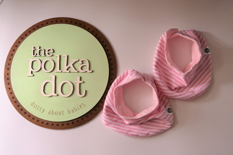 Sale! Two pack Pink Cotton Bibs